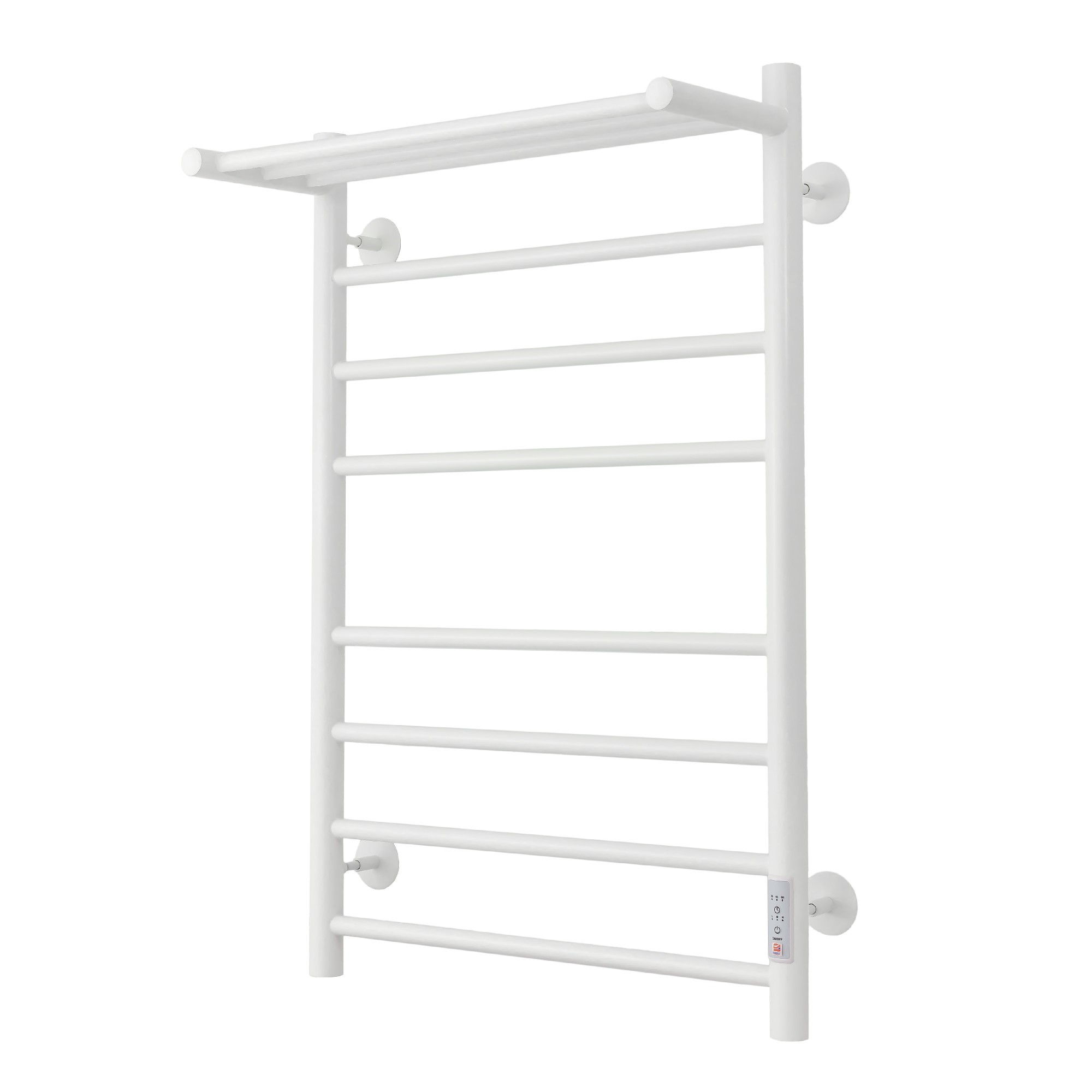 Полотенцесушитель Energy Round Modus 800x500 белый с таймером, с полкой